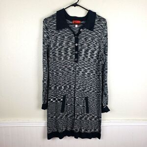 Women's Missoni Heathet Stylish Black and Gray Women's Dress Sizs Medium